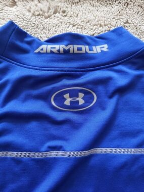 Under Armour Royal Blue Performance Pullover with Reflective Logos